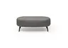Hocker CARLLOTA - LB. ca. 125x73 cm, Stoff, Anthrazit