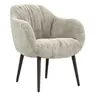 Sessel Sevano - Leder, Offwhite