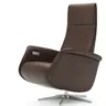 Relaxsessel Girona -  Relaxfunktion (motorisch), Leder, Dunkelbraun