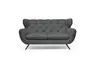 Sofa CHIRA - 2,5-Sitzer, Stoff, Grau