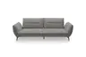 Megasofa PAYTON - 3-Sitzer, Stoff, Grau