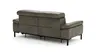 Sofa Hudson - 2,5-Sitzer, inkl. Relaxfunktion (motorisch) und Kopfteil/Armlehnen verstellbar, Leder, Braungrün