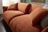 Sofa Fluffy - 4-Sitzer inkl. Rückenlehne verstellbar, Stoff, Kupfer