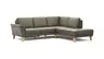 Ecksofa Rockport A - 2,5-Sitzer mit Ecke rechts inkl. Relaxfunktion (motorisch), Leder, Dunkelgrau
