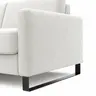 Schlafsofa Laredo - Longchair mit 2-Sitzer rechts inkl. Schlaffunktion mit Bettkasten, Stoff, Graubeige