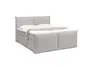 Boxspringbett SANDRIN L- Liegefläche ca. 180x200 cm, Stoff, Hellgrau, inkl. Stauraum und Fußteil