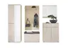 Garderobe - inkl. Sitzkissen, Riva Eiche Nachbildung, Kaschmir