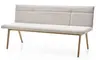 Polsterbank - Breite ca. 180 cm, Stoff, Creme