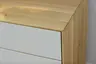 Sideboard Mileto - BHT ca. 234x70x46 cm, Farbglas Lichtgrau, Naturdesign