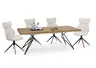 Stuhl MIRNA - drehbar, Stoff, Beige