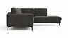 Ecksofa Oviedo - Ecke links mit 2,5-Sitzer, Stoff, Braungrün