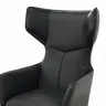 Sessel Noto Relax II - Rückenlehne verstellbar, Leder, schwarz
