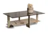 Couchtisch - LB ca. 100x60 cm, Bronze, Cremeweiß