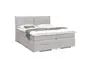 Boxspringbett SANDRIN L - Liegefläche ca. 180x200 cm, Stoff, Hellgrau