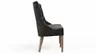 Polsterbank Litchfield - B. ca. 200cm, Stoff, Schwarzgrau