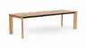 Esstisch Saratoga - ausziehbar, LB ca. 180x95 cm, Wildeiche massiv, natur geölt