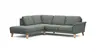 Ecksofa Rockport A - Ecke links mit 2,5-Sitzer, Stoff, Grau