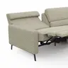 Ecksofa Valera - 3-Sitzer mit Ecke rechts inkl. Rückenlehne verstellbar und Relaxfunktion motorisch, Stoff, Limone