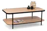 Couchtisch - LB ca. 120x64 cm, Artisan Eiche Nachbildung, Schwarz