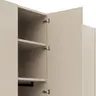 Drehtürenschrank Matera - BTH ca. 301x60x235 cm, Lack Kaschmir, Abs. Pfirsich