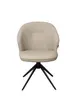 Stuhl MERRITH - drehbar, Leder, Latte