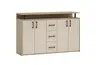 Highboard - B ca. 139 cm, Artisan Eiche Nachbildung, Kaschmir