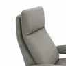 Sessel Tulsa Relax - Größe M, inkl. Fußteil/Rückenlehne verstellbar (motorisch), inkl. Kopfteilverstellung, Leder, Graubeige