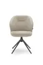 Stuhl MERRITH - drehbar, Leder, Latte