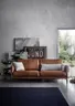 Sofa Cuneo Klassik - 2,5-Sitzer, Leder, Cognac