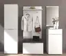 Garderobe - inkl. Sitzkissen, Weiß