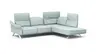 Ecksofa Bormio - 2,5-Sitzer, Ecke rechts, inklusive Kopfteilverstellung, Leder, Jade