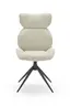 Stuhl MIRNA - drehbar, Stoff, Beige