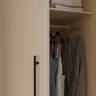  Drehtürenschrank FATHIE- B ca. 144 cm, Sand, Eiche Dekor