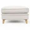 Hocker Mapleton - Stoff, Creme