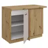 Eck-Schrank- B ca. 100 cm, Eiche Dekor, Kashmir, Matt