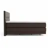 Boxspringbett Alpin Luxe - Liegefläche ca. 160x200 cm, Stoff, Dunkelbraun