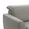 Sofa Tulsa KV - 3-Sitzer, inkl. Sitzvorzug (motorisch) und Kopfteilverstellung, Leder, Graubeige