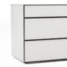 Kommode Loretto - BHT ca. 135x70x53 cm, Lack matt, Weiß