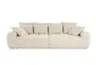 Megasofa JANNI - 3-Sitzer, Stoff, Creme