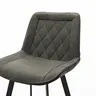 Barhocker Wesley - Stoff, Graphit