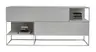Highboard Catona - Lack matt, Weiß