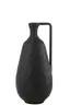 Deko-Vase - Aluminium, HBT ca. 35x16,5x16 cm, Schwarz