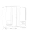 Drehtürenschrank FATHIE- B ca. 206 cm, Eiche Dekor