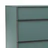 Kommode Loretto - BHT ca. 60x115x53 cm, Lack matt, Salbeigrün