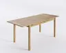 Esstisch- LB ca. 160-200x80 cm, Ausziehbar, Eiche, Massiv, Geölt