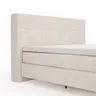 Boxspringbett Alpin - Liegefläche ca. 180x200 cm, Stoff, Graubeige