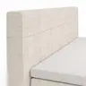 Boxspringbett Alpin - Liegefläche ca. 180x200 cm, Stoff, Graubeige