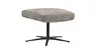 Hocker Noto Relax II - Stoff, Graubraun