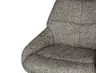 Barhocker MATTEA - drehbar, höhenverstellbar, Stoff, Braun