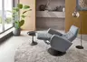 TV-Sessel - Größe S, Relaxfunktion, Kopfteil verstellbar, Stoff, Marine